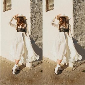 Free People Silk Maxi Dress
